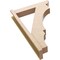 Ekena Millwork 5 1/2-in W x 24-in D x 36-in H Balboa Slat Rough Cedar Woodgrain TimberThane Outlooker, Primed Tan OUTUR055X24X36BOA24RCPR - alternate 6